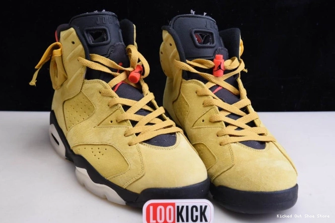 Kick Theory X SCOTT TRAVIS CN1084-300 YELLOW JORDAN 6 AIR 0630